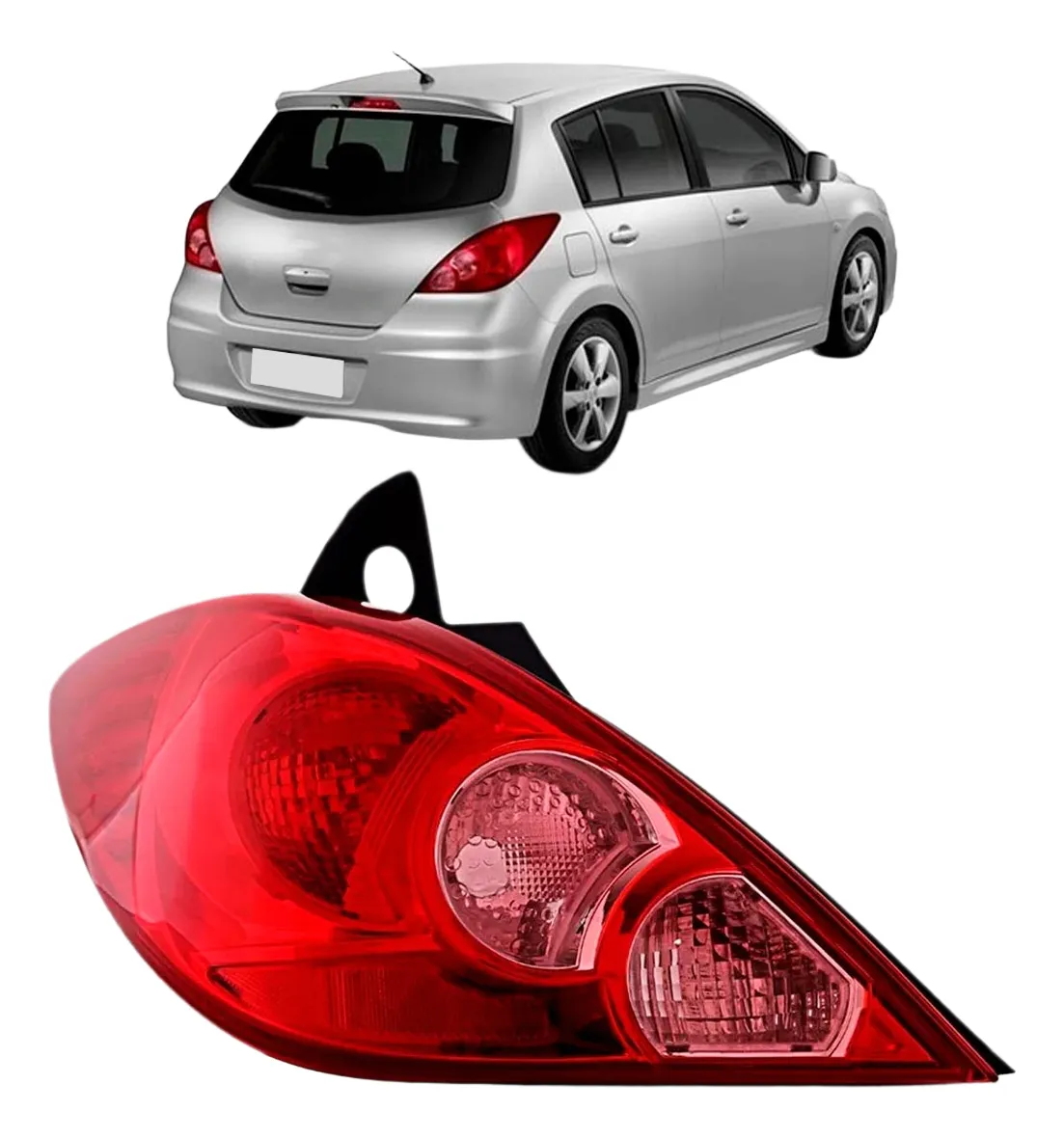 Faro trasero Nissan Tiida 2008 2009 2010 2011 Hatch Estándar Orig. (precio unitario) derecho/izquierdo