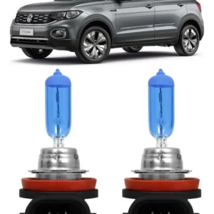 2 bombillas para faros delanteros Tcross súper blancas 2019 a 2021