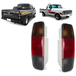 Par de luces direccionales traseras ahumadas para F-1000 86 87 88 89 90 91 derecha ahumada