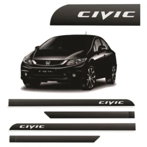 Moldura lateral de puerta de Honda Civic en negro (2007 a 2015)