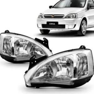 Par de faros delanteros Corsa Montana 03 04 05 06 07 08 09 10 12 1.ª línea