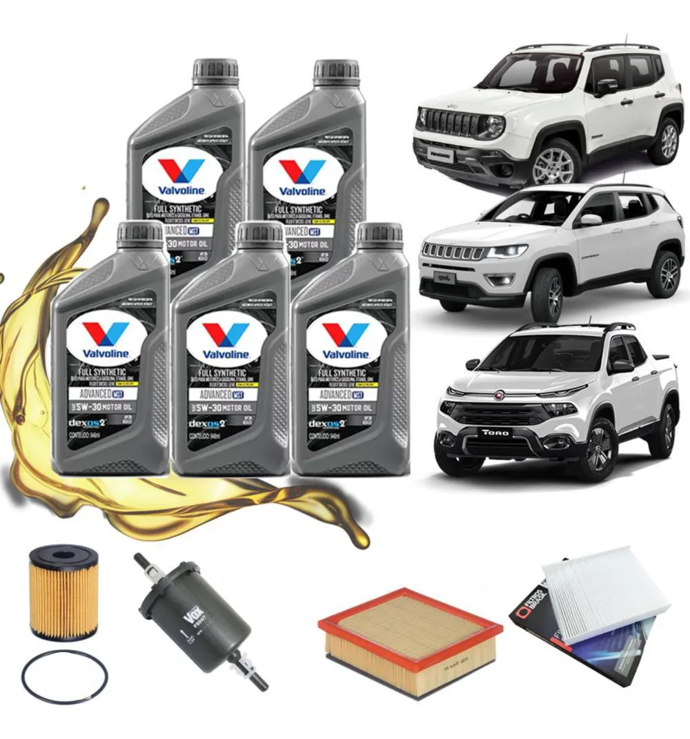 Kit Cambio Aceite Fiat Toro Jeep Renegade 1.8 Flex 2016 al 2021