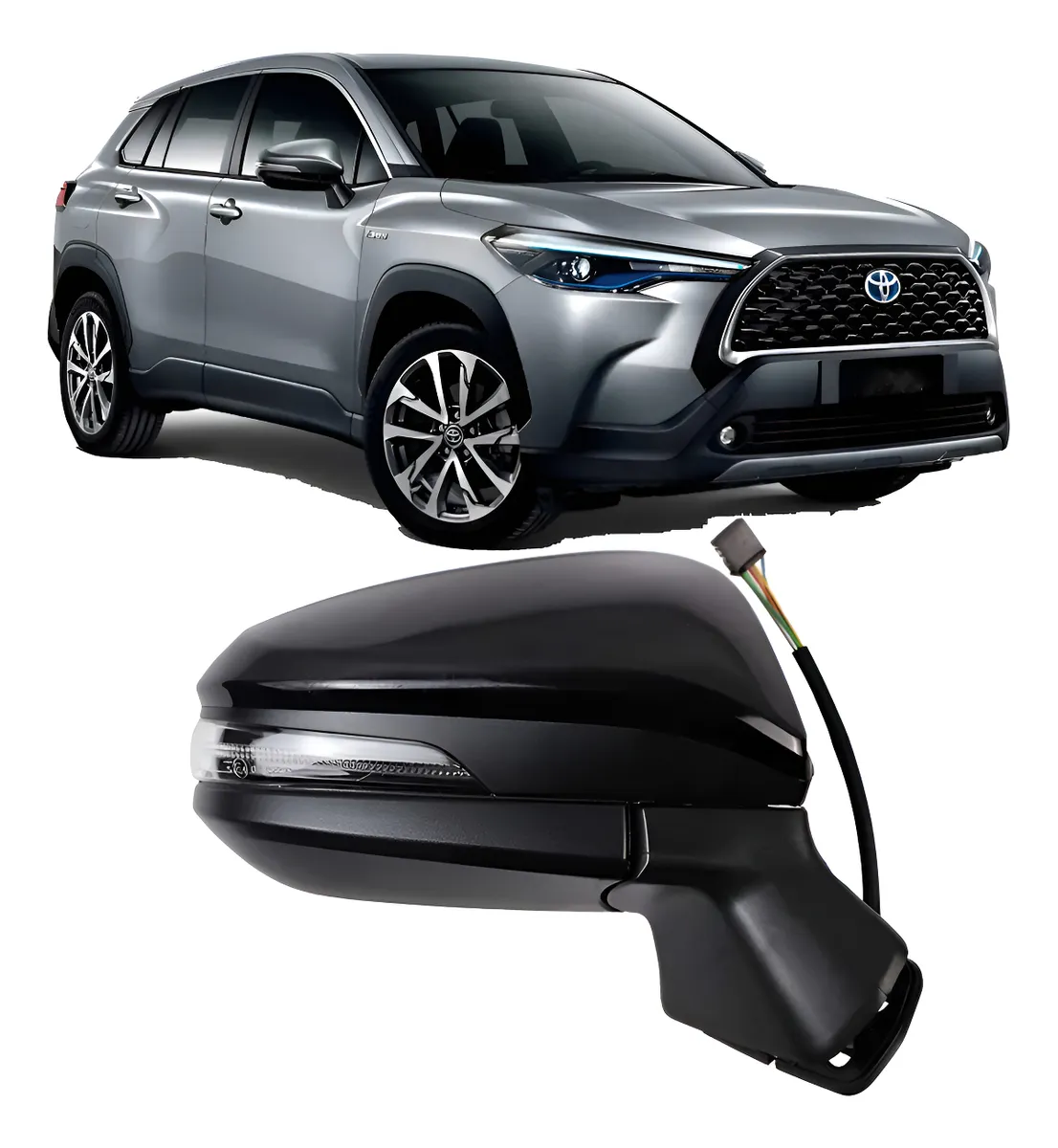 Retrovisor Corolla Cross 2021 AL 24 2025 Con Intermitente precio unitario derecho/izquierdo