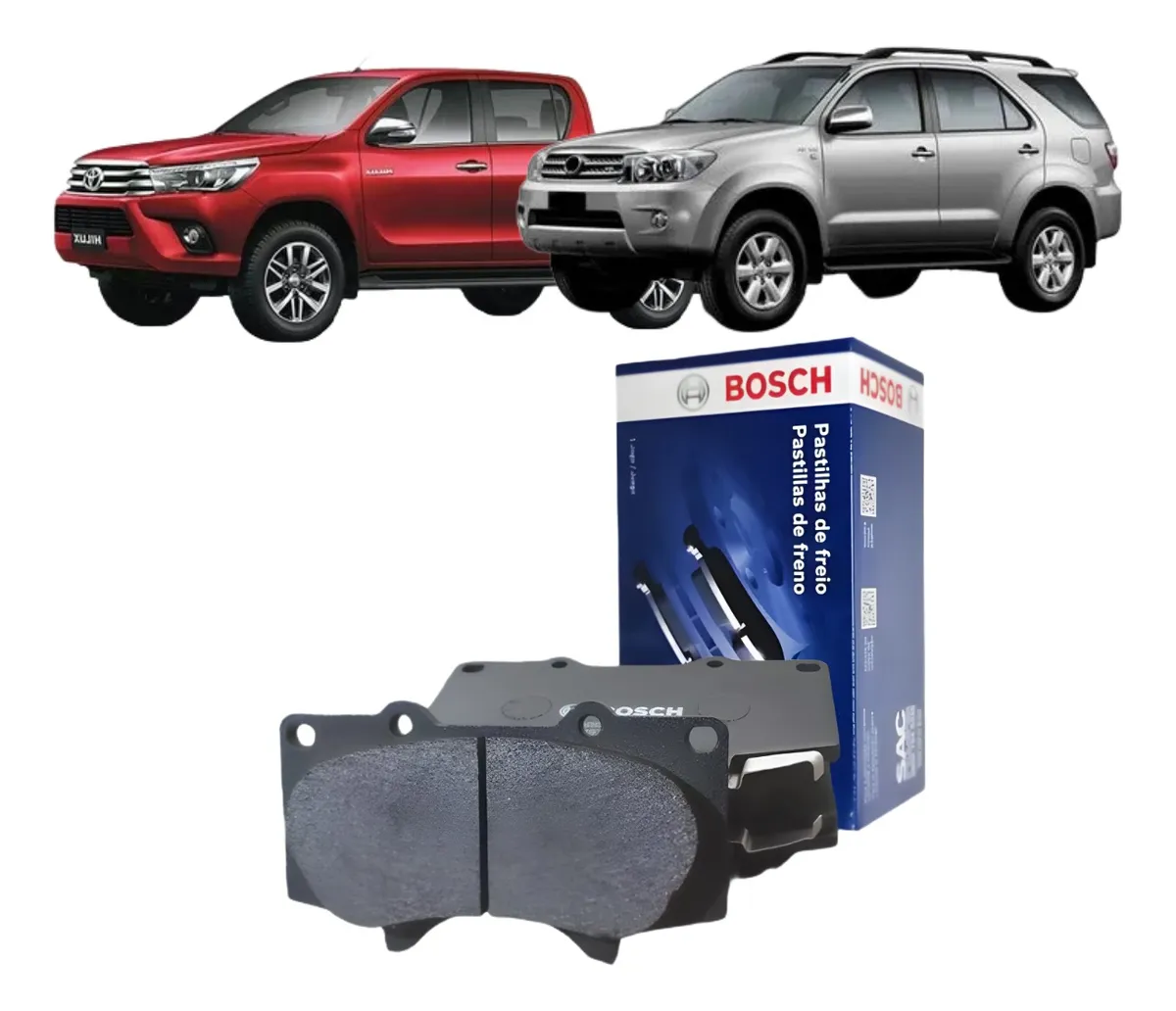 Pastilla De Freno Delantero Hilux Sw4 2006 2007 2008 2020