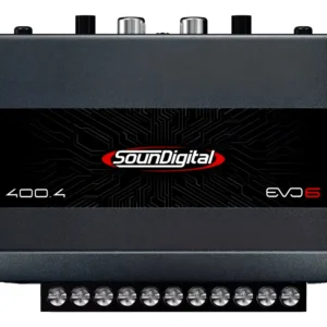 Módulo Amplificador Soundigital 400.4 Evo 6 Classe D 4 Canais 4 Ohms - Canal 2 Ohms E Bridge 4 Ohms Sd 400w Rms 4c Potência Som Automotivo Carro Moto SUV 400 Wrms Sd400.4 Sd400x4 Sd400.4-4 Sd 400.4-4