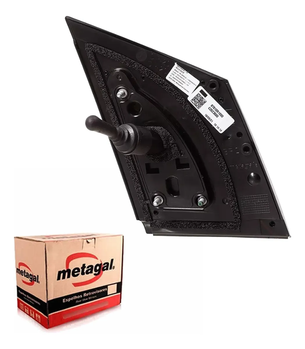 Retrovisor Manual Izquierdo sin Señalero Hyundai HB20 2020 a 2025 - Imagem 3