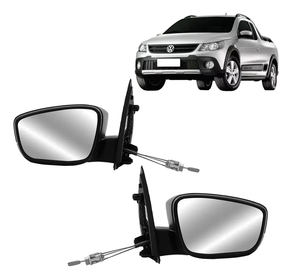 Retrovisor Saveiro G5 2009 2010 2011 2012 Manual (valor por unidad)