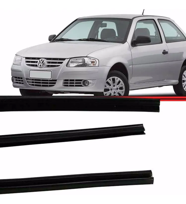 Kit de molduras de goma para parabrisas Gol G3 G4 - Imagem 2