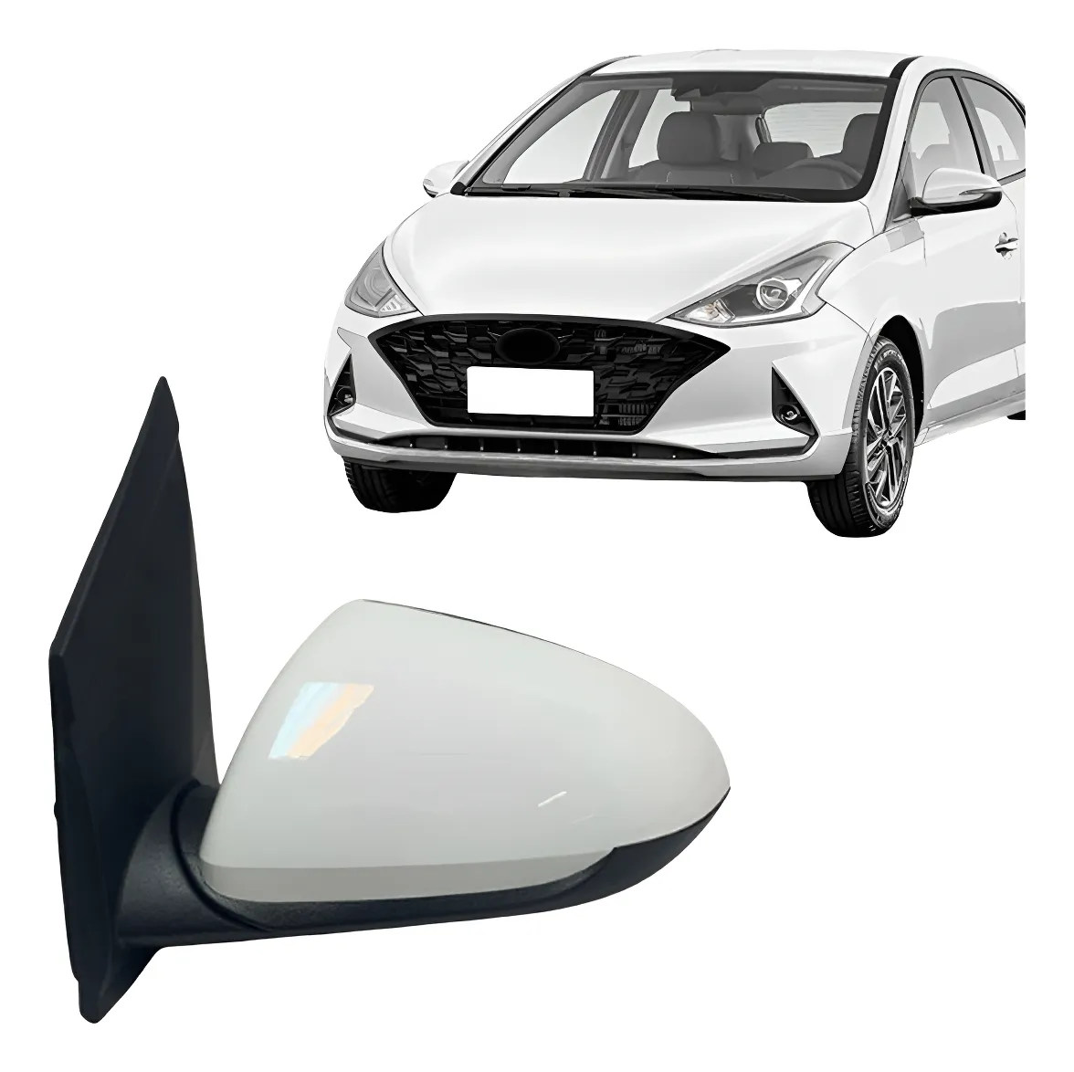 Espejo Retrovisor Eléctrico Hb20 3 Cables Sin Intermitente 2020 2021 2022 2023 (valor unitario) derecho/izquierdo