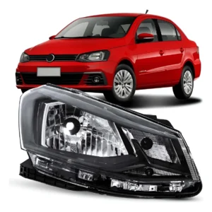 Par De Faros Gol G7 2016 2017 2018 Máscara Negra Voyage