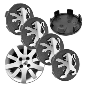 Kit de 4 Tapacubos Centrales para Peugeot 206, 307, 208, 308 y 408