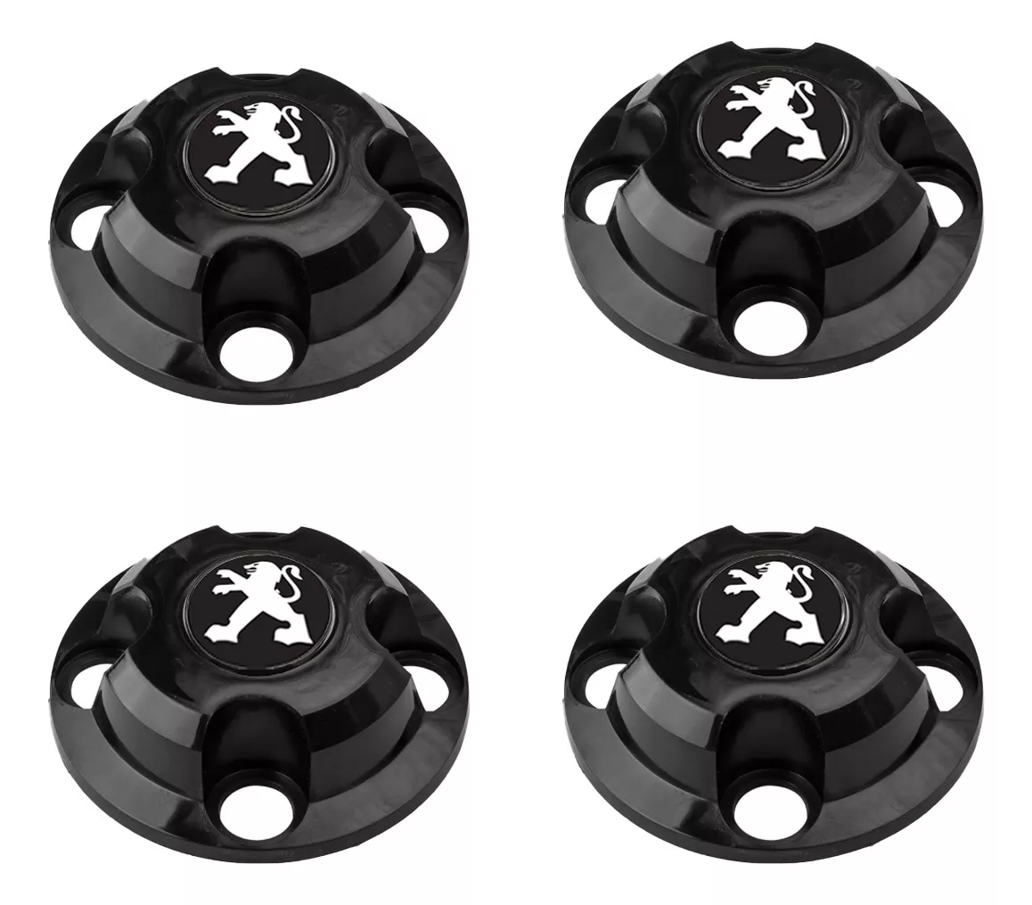 Juego Tapas Centrales De Rueda Hierro 14 Peugeot 206 207 Partner 306