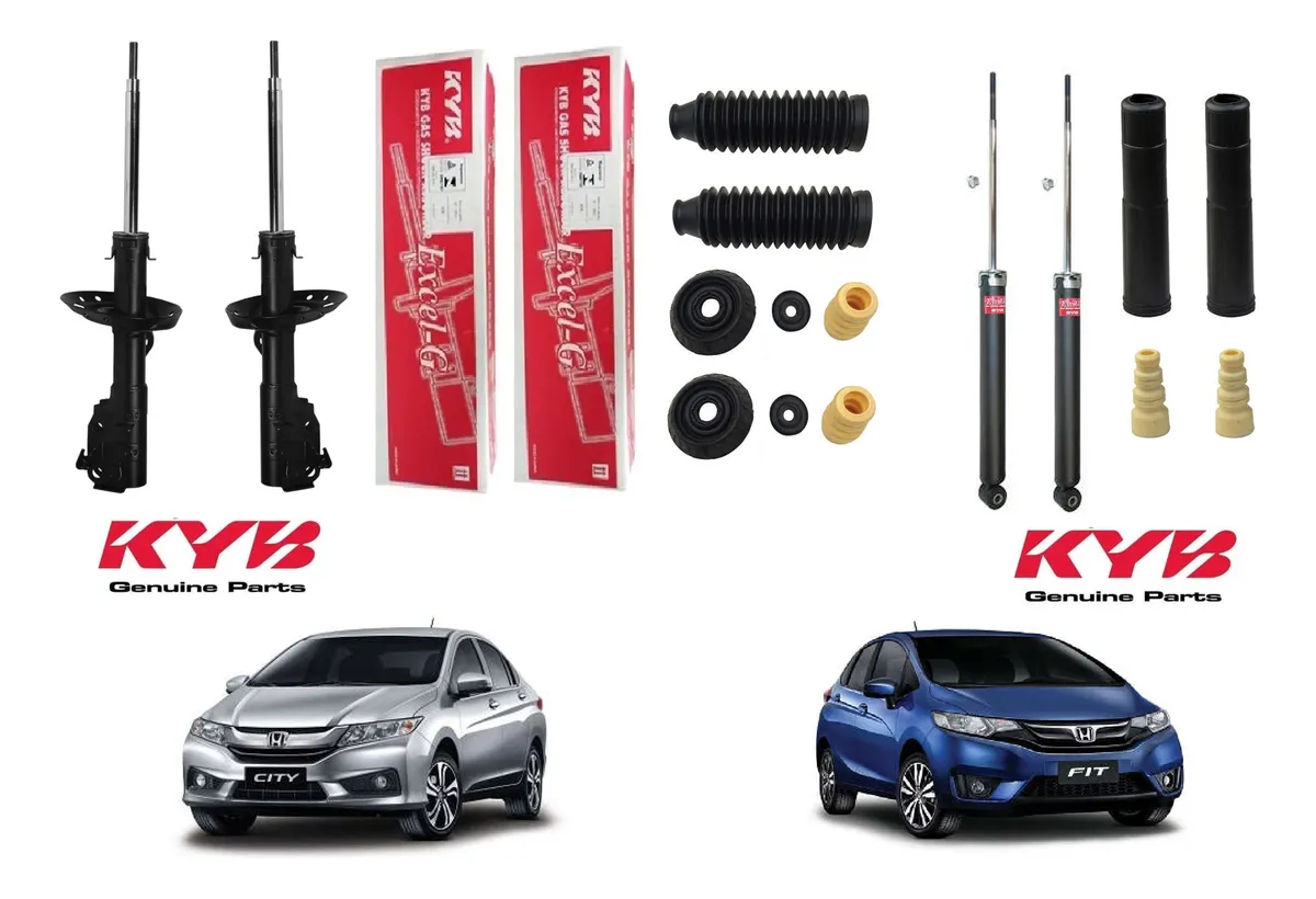 Kit 4 Amortiguadores con Kits Honda Fit City 2015 2016 2017 20