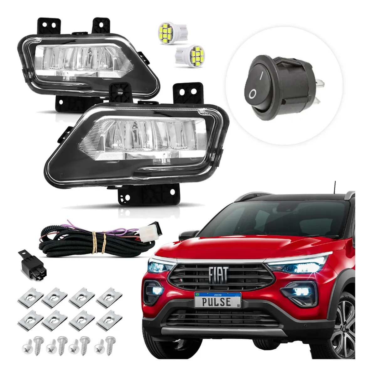 Kit Faros Auxiliares Antiniebla Fiat Pulse 2022 2023 2024