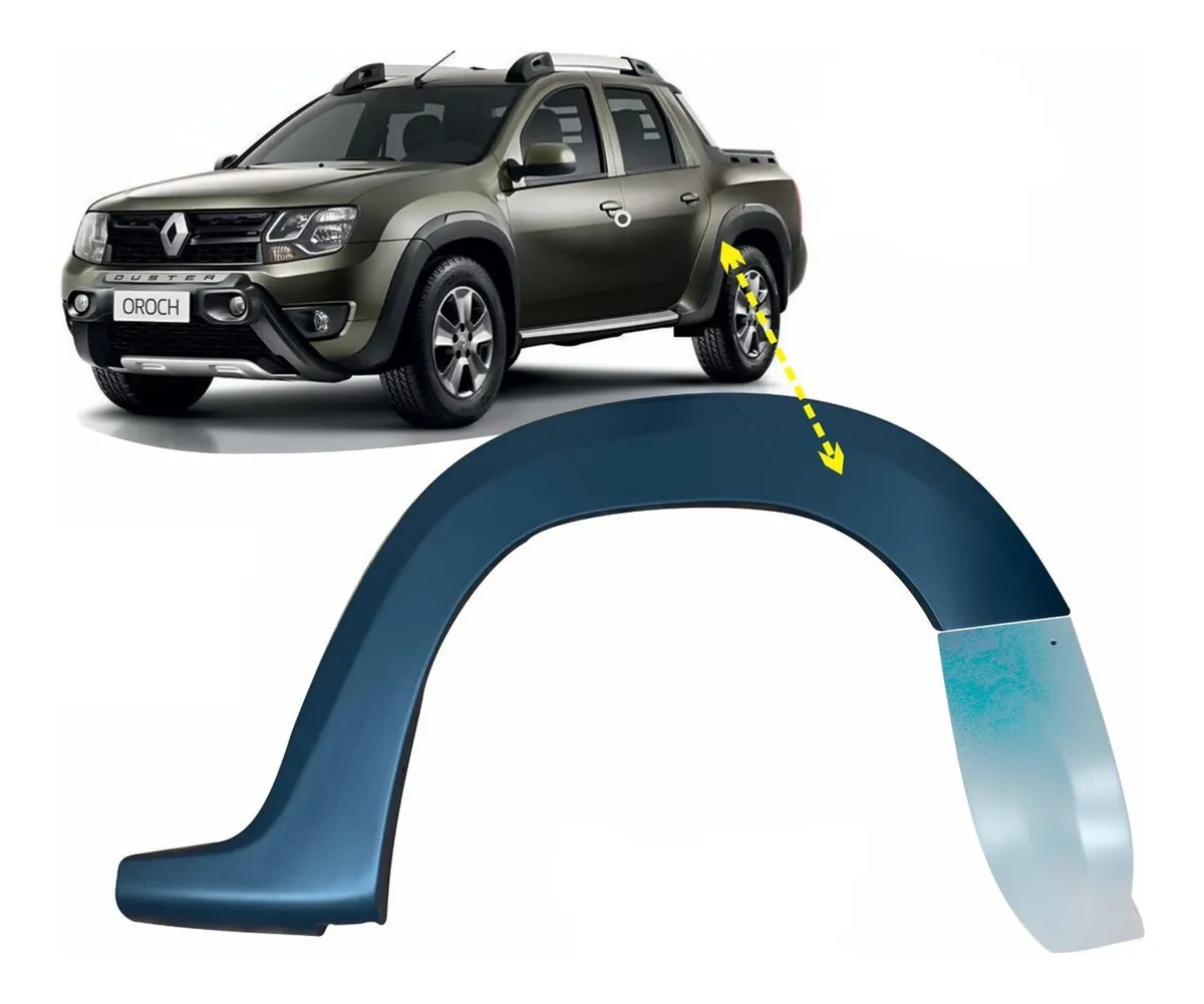 Marco de guardabarros trasero izquierdo Oroch 2015 A 20 Tg Poli Negro