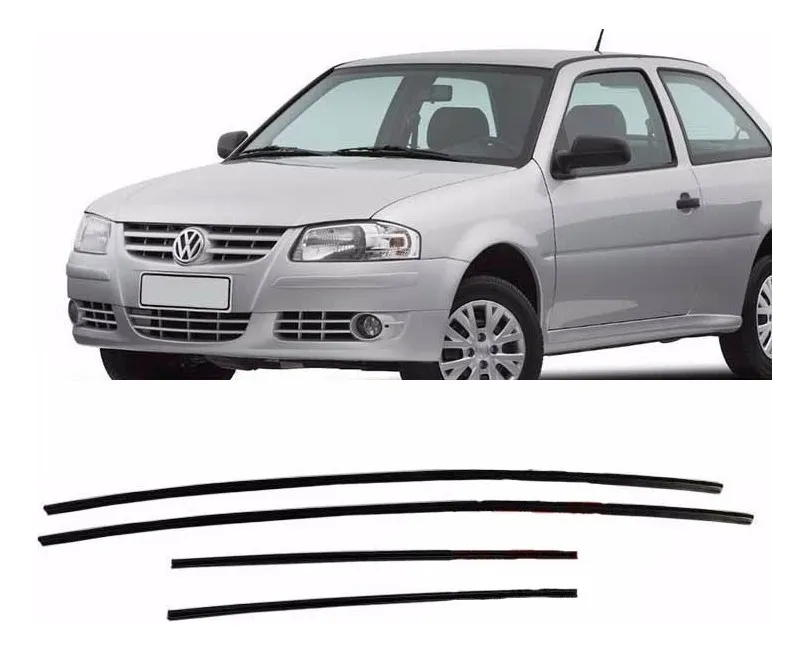 Kit de molduras de goma para parabrisas Gol G3 G4
