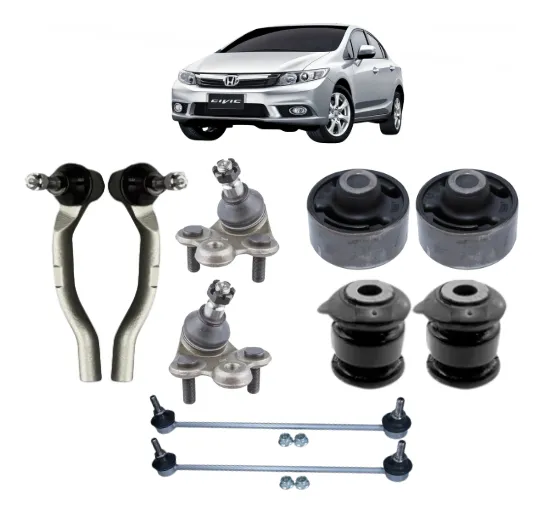 Kit de bujes de pivote para terminales de barra de acoplamiento Civic G9 2012 13 14 15 16