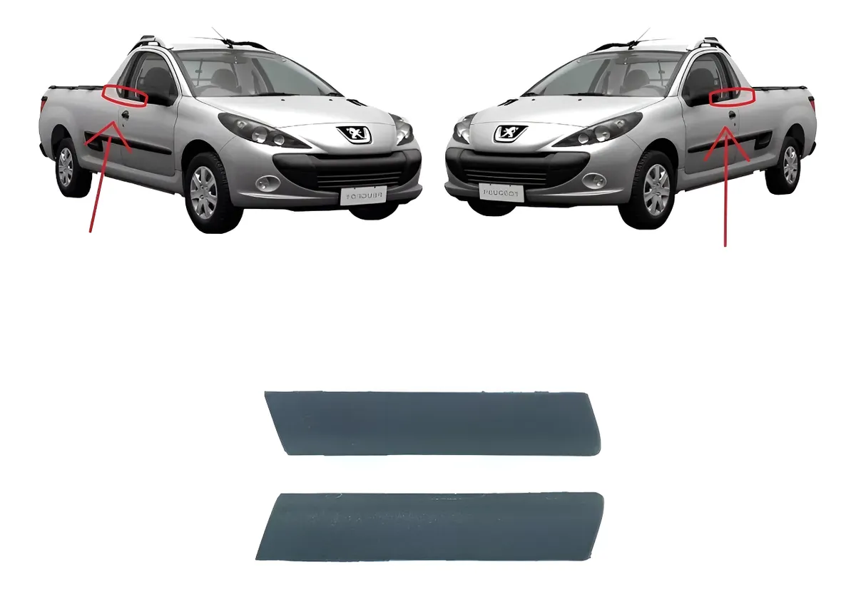 Kit de molduras de pilar Peugeot Hoggar de 2 puertas