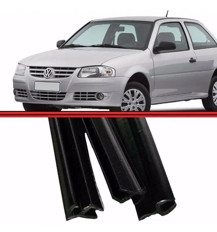 Kit de molduras de goma para parabrisas Gol G3 G4 - Imagem 3