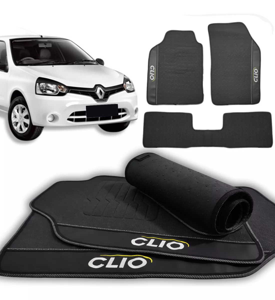 Alfombras Renault Clio 2012 2013 2014 2015 2016 3 Piezas