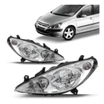 Faro delantero Peugeot 307 2003 2004 2005 2006 con auxiliar