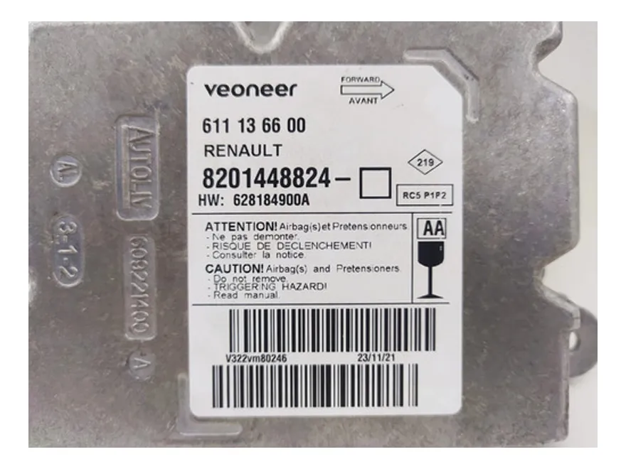 Modulo Airbag Original Renault Master 2.3 16v - Imagem 2