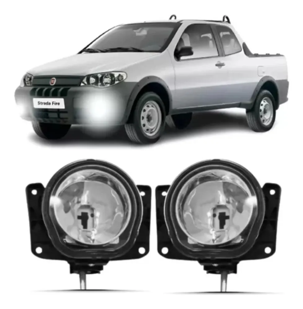 Par de faros antiniebla para Fiat Strada Working 2014 2015 2016 2017