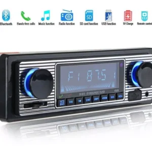 Radio retro vintage USB Bluetooth para coche antiguo Fusca Opala