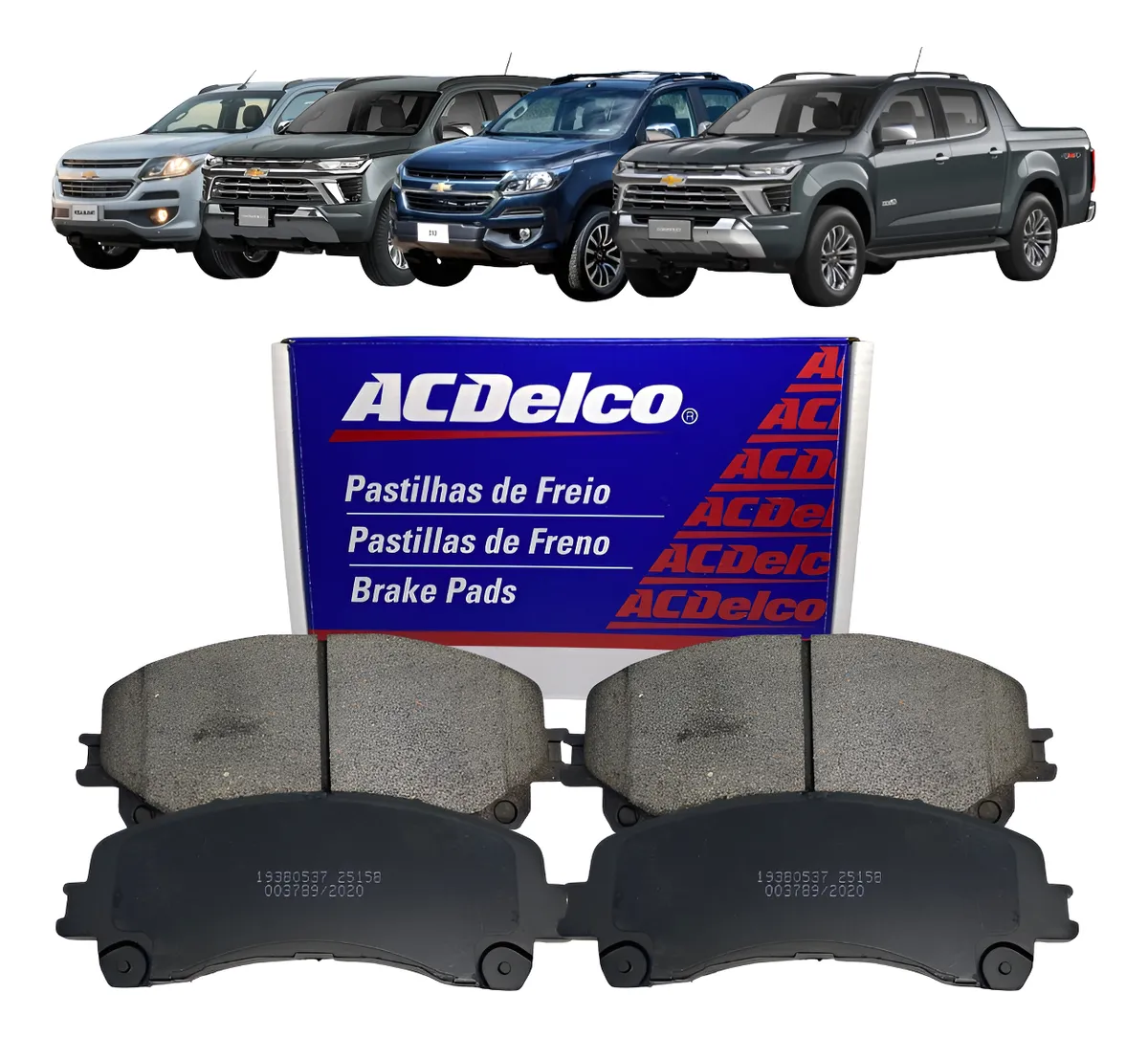 Juego de pastillas de freno delanteras para S10 Trailblazer 17/25 19380537 GM