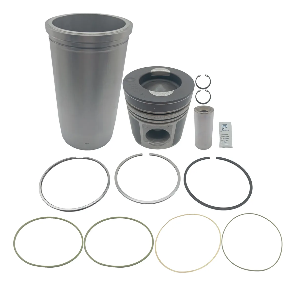 Kit Pistón Camisa y Aro Mb Ls-1935 Om 447-449a 1995-.. | Ks - Imagem 2