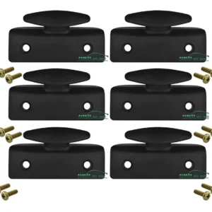 Kit de 6 ganchos para caja de camioneta Saveiro G3 y G4 con tornillos