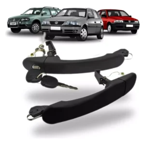 Par de manijas exteriores de puerta delantera para Gol Parati G3 G4 de 2 puertas