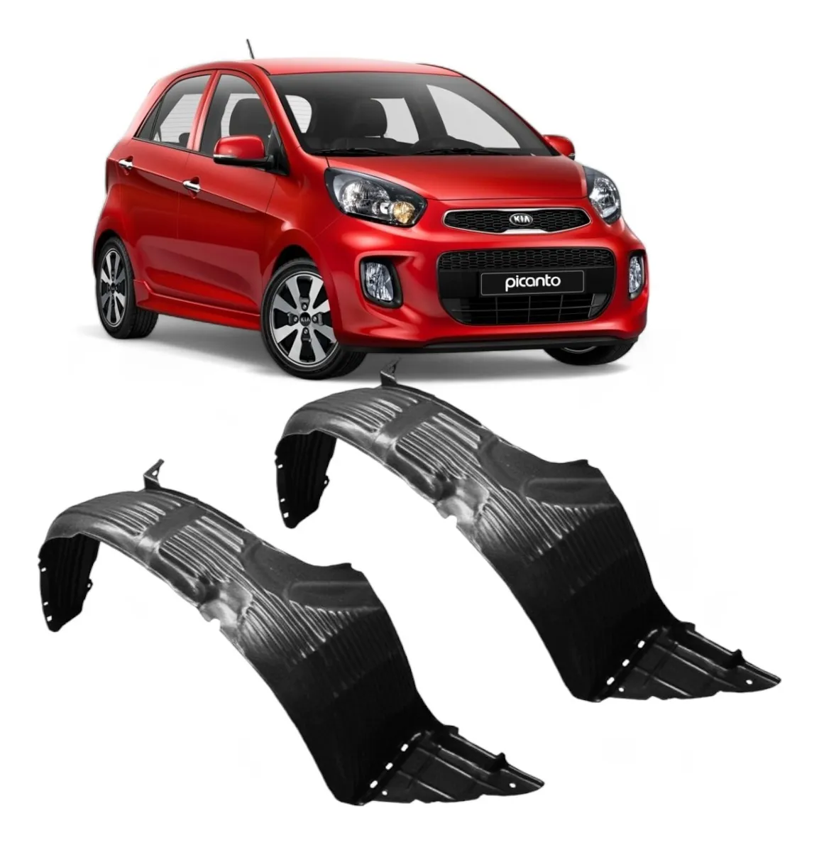 Par Guardabarros Para Kia Picanto 2016 2017 2018 2019 2020