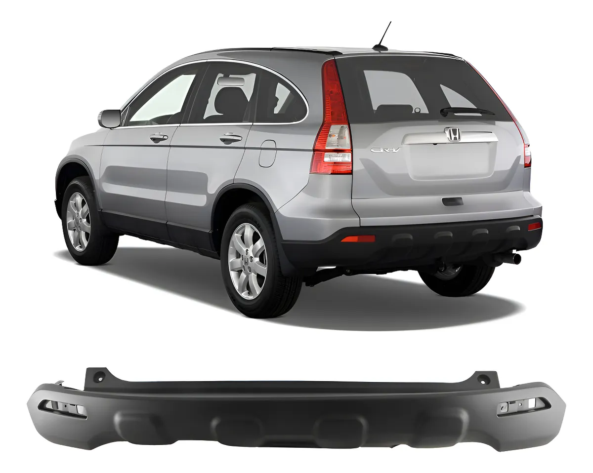 Aplique Spoiler Parachoques Trasero Honda Crv 2007 2008 2009 Negro