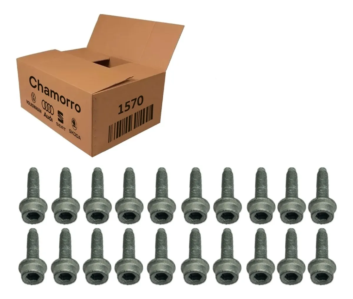 Kit 20 Tornillos Semi-Cárter Gol Voyage Saveiro G5 G6