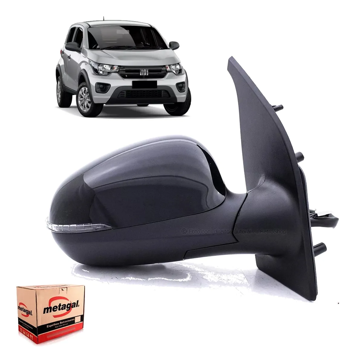 Fiat Mobi Retrovisor eléctrico original con intermitente derecho