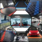 Kit de 8 baldosas modulares para suelos de hogar/centro automotriz (2 metros cuadrados)