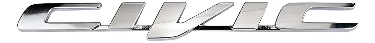 Emblema Tapa Trasera Civic Honda Nuevo Civic 2012 Al 2016 Cromado