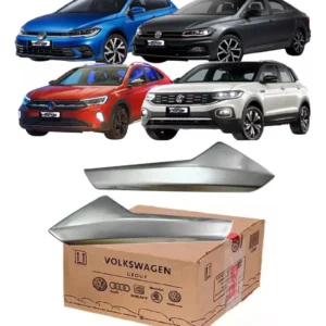 Par de gatillos para manijas interiores de puertas para Polo Virtus T-cross Nivus originales grises delanteros/traseros