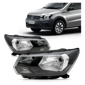 Par de faros delanteros Saveiro G7 2017 2018 2019 2020 Simple Focus