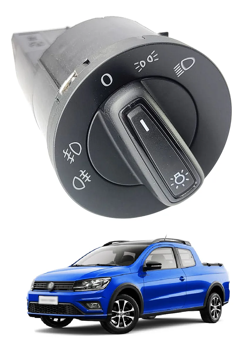 Chave Luz C/ Farol Milha Neblina Saveiro G7 G8 Robust