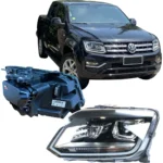 Par De  Faros Amarok 2017 2018 2019 2020 Motor Eléctrico Led