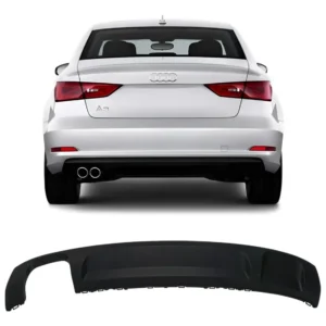 Spoiler Parachoques Trasero Audi A3 Sedan 2013 14 2015 2016 Negro