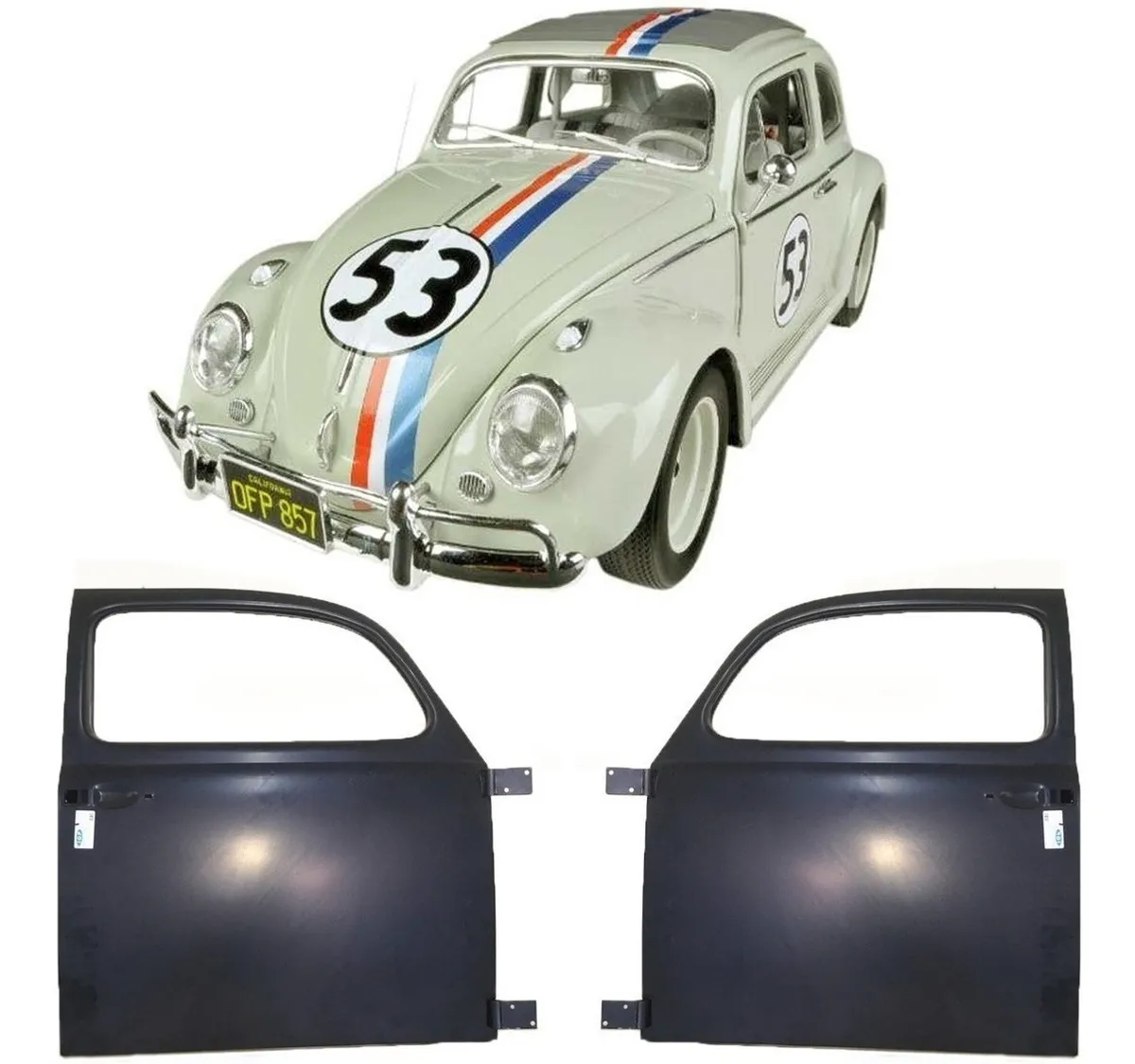 Par Puerta Vw Escarabajo 67 68 69 70 71 72 73 74 75 76