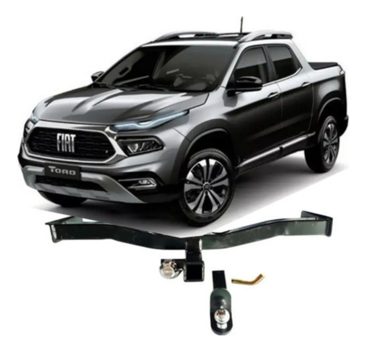Enganche Remolque Fiat Toro 2016 a 2023 2024 Desmontable 1500kg