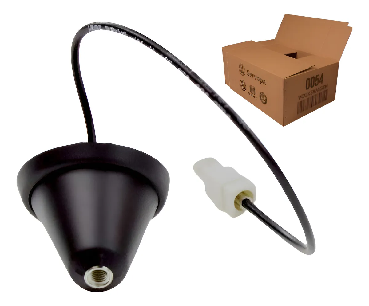Base de antena negra original de Volkswagen para Gol, Saveiro y Voyage
