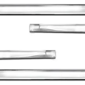 Molduras laterales 100 % cromadas 308 207 208 Kit de 4 puertas X-treme