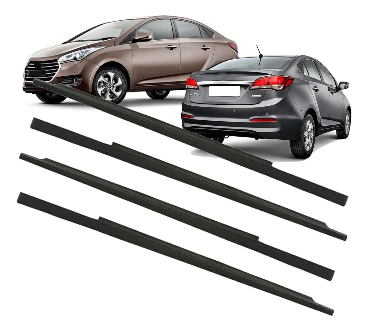 Kit colisa Externos Hb20 Sedan 2016 2017 2018 2019