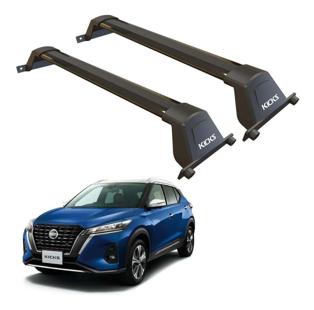 Barra transversal de techo con portaequipajes Fijador original Nissan Kicks 2022 2023 2024 2025 (color a elegir)