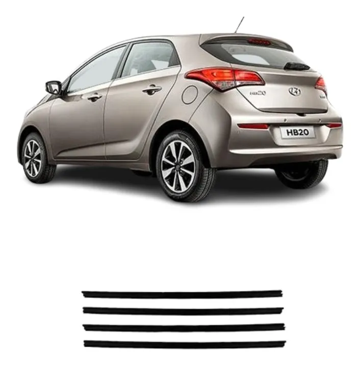 Kit 4 Pestañas Externas Hb20 Hatch 2013/2019.